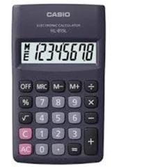 Casio HL-815L-BK 8 Haneli Siyah Taşınabilir Cep Tipi Hesap Makinesi