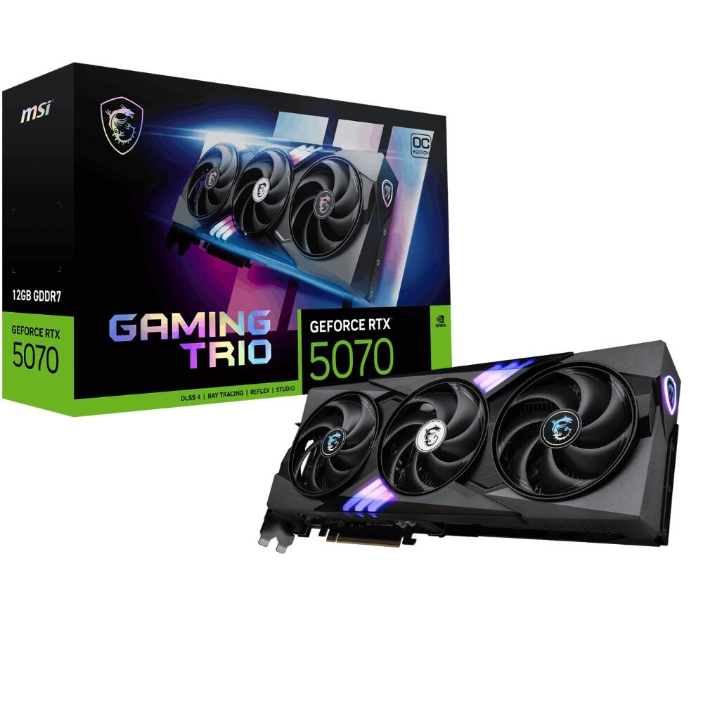 MSI GeForce RTX 5070 12G GAMING TRIO OC 12GB GDDR7 192-Bit DLSS 4 Ekran Kartı