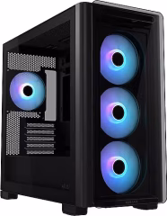 Asus A23 PLUS Siyah Temperli Cam mATX Mid Tower Fanlı ARGB Kasa