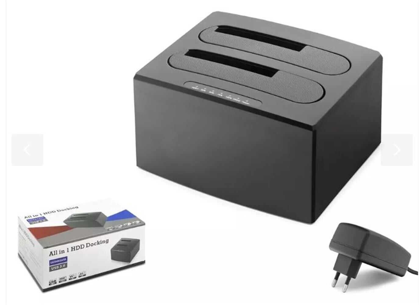 Hadron HDX1791 USB 3.0 SATA 2.5'' ve 3.5'' HDD/SSD Destekli Harici Docking Station - Siyah