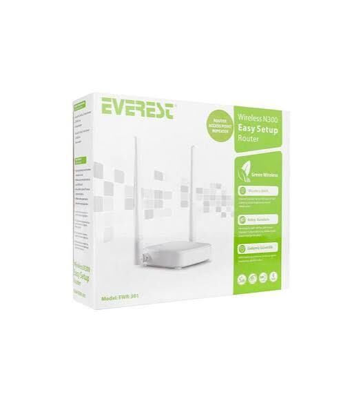 EVEREST EWR-301 Kablosuz-N WPS + WISP+WDS 300 Mbps Repeater+Access Point+Bridge