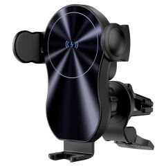 S-link SL-CW15W 15W Hızlı Kablosuz Şarj Destekli Kızılötesi Sensörlü Otomatik Araç Telefon Tutucu