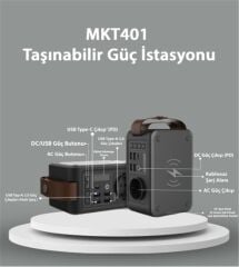 Makim MKT401 400W 120.000mAh 444Wh Taşınabilir Güç İstasyonu