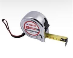 Bay-Tec MK4147 Krom Kaplı Şerit Metre 5 Metre x 25 mm (Darbeye Dayanıklı)