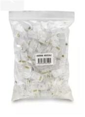 Hadron HDX5063 Cat6 RJ45 EZ Pass-Through Delikli Network Konnektörü - 100 Adet Şeffaf