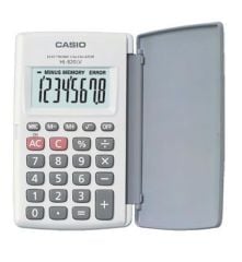 Casio HL-820LV-WE 8 Haneli Beyaz Cep Tipi Hesap Makinesi