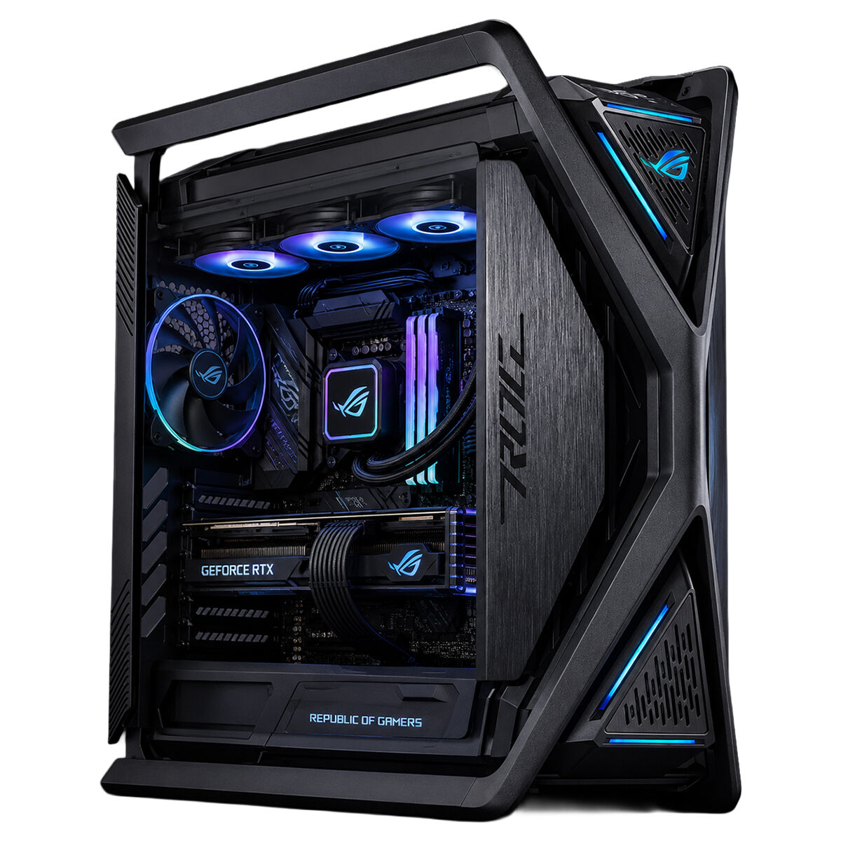 Asus ROG GR701 Hyperion Temperli Cam EATX Full Tower Fanlı ARGB Siyah Kasa