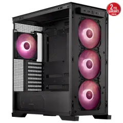 Asus TUF GAMING GT302 Siyah Temperli Cam EATX Mid Tower Fanlı ARGB  Kasa