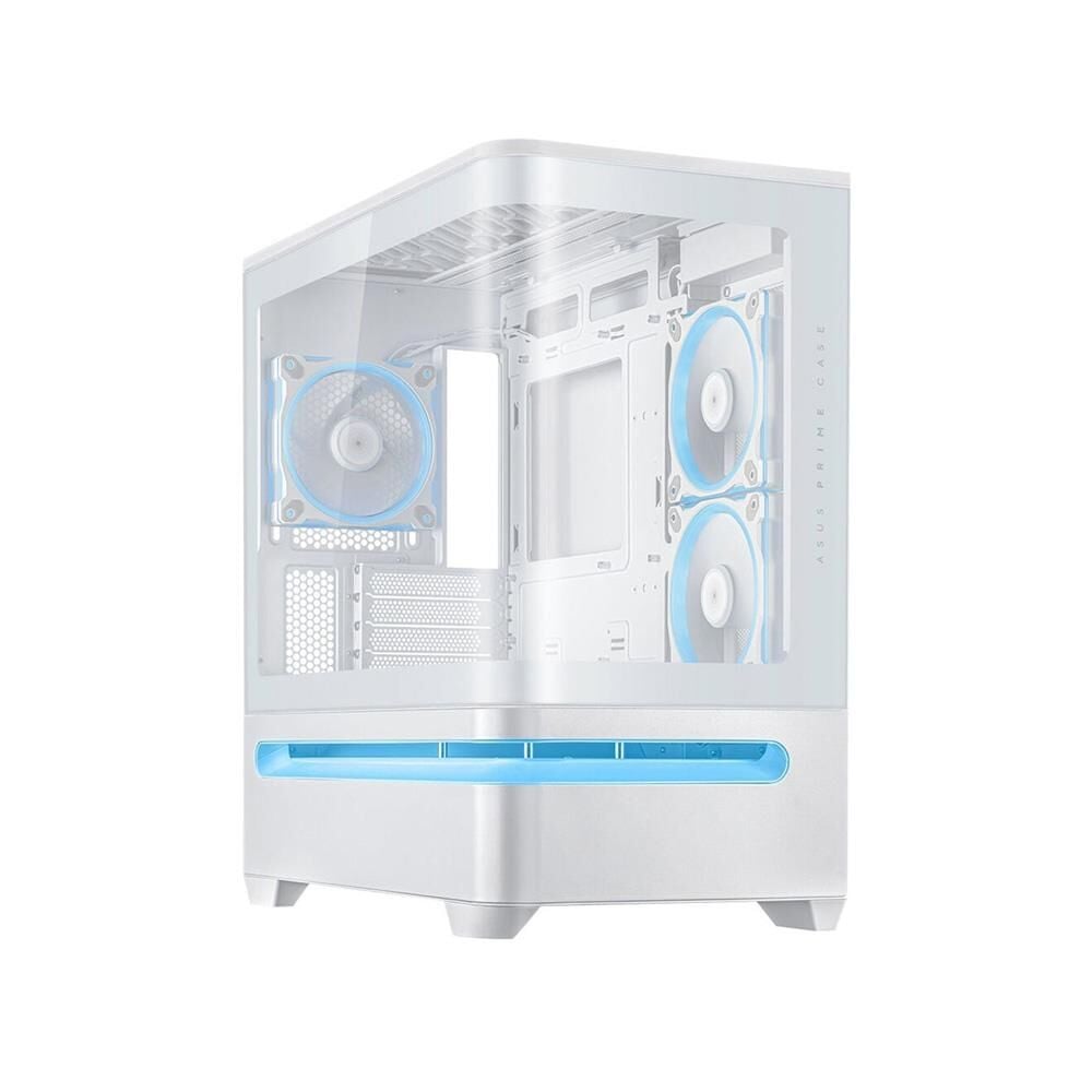 Asus PRIME AP202 Beyaz Temperli Cam mATX Mini Tower Fanlı ARGB Kasa