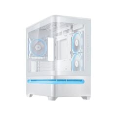 Asus PRIME AP202 Beyaz Temperli Cam mATX Mini Tower Fanlı ARGB Kasa