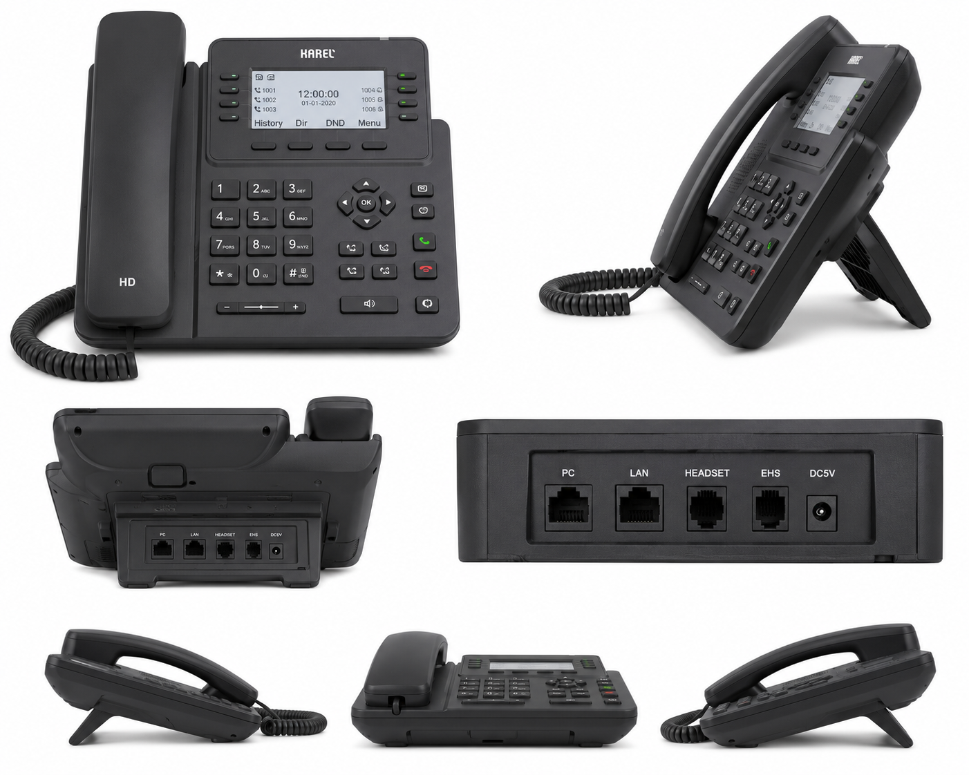 Karel IP132G IP Masaüstü PoE Telefon Adaptör Hariç