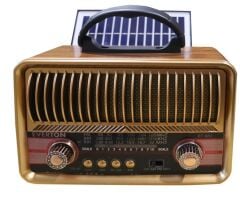 Everton RT-682 Solar Güneş Panelli Nostaljik Bluetooth/USB/SD/FM-AM-SW 3 Bantlı Şarjlı Radyo