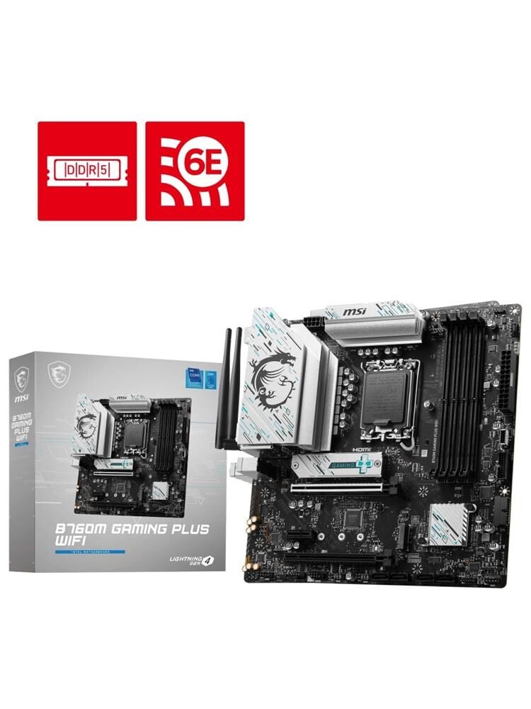 MSI PRO B760 GAMING PLUS WIFI Intel B760 Soket 1700 DDR5 6800MHz(OC) ATX Anakart