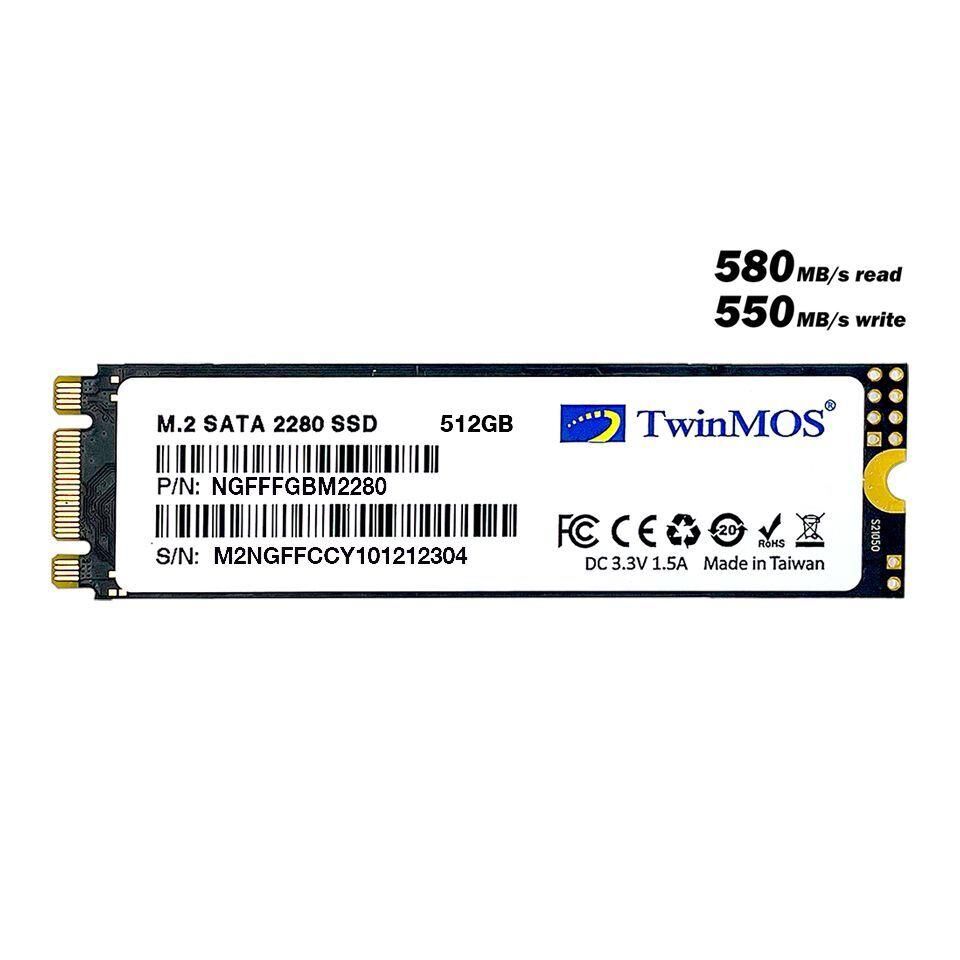 Twinmos 512GB M.2 2280 SATA III SSD (580MB Okuma / 550MB Yazma)