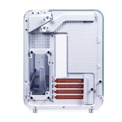 Quadro QX100 EAGLE Pencereli Dahili Led Ekranlı Beyaz Oyuncu Kasası (9x RGB Fan Dahil)