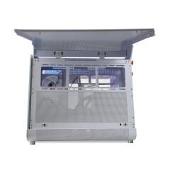 Quadro QX100 EAGLE Pencereli Dahili Led Ekranlı Beyaz Oyuncu Kasası (9x RGB Fan Dahil)