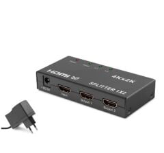 HADRON HDX1295 HDMI Splitter 4K 3D 1 In 2 Out - Siyah