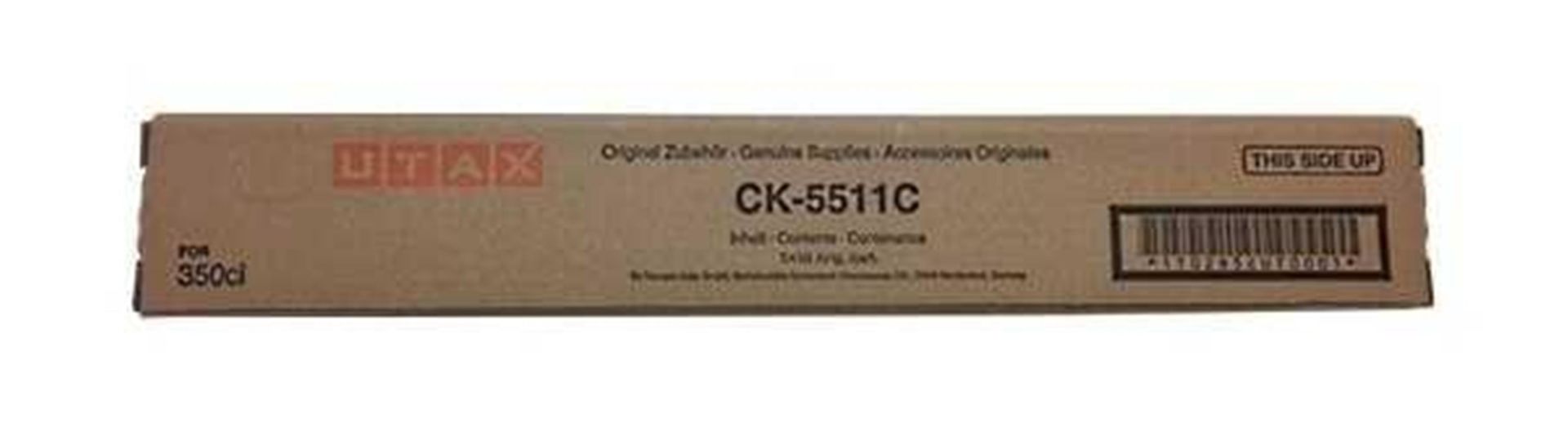 Utax CK-5511C Cyan Cam Göbeği Orijinal Fotokopi Toneri (350ci, 355ci Serisi Uyumlu)