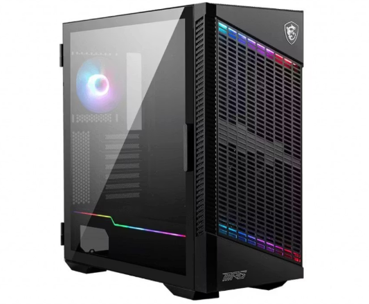 MSI MPG VELOX 100P AIRFLOW ATX Gaming Kasa USB 3.2 4x 120mm Fan Mesh Ön Panel Mid Tower Siyah PC Kasa
