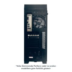 Quadro QT100 TITAN Mid-Tower Oyuncu Kasası 4x120mm RGB Fanlı Pencereli Yan Panel
