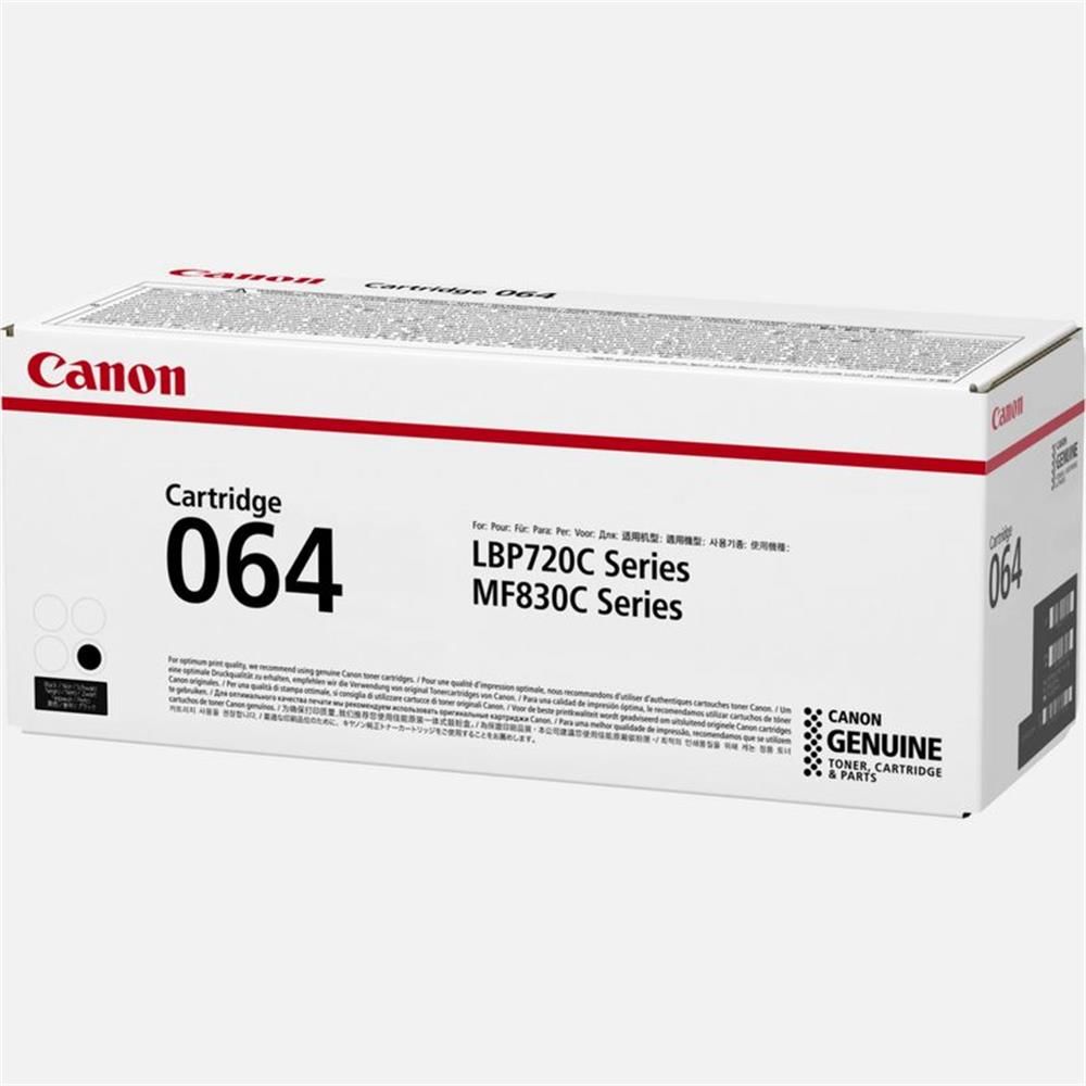Canon Cartridge 064 Black (Siyah) Orijinal LaserJet Toner Kartuşu (6.000 Sayfa)