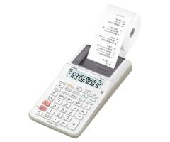 Casio HR-8RC-WE 12 Hane Beyaz Yazıcılı Şeritli Hesap Makinesi
