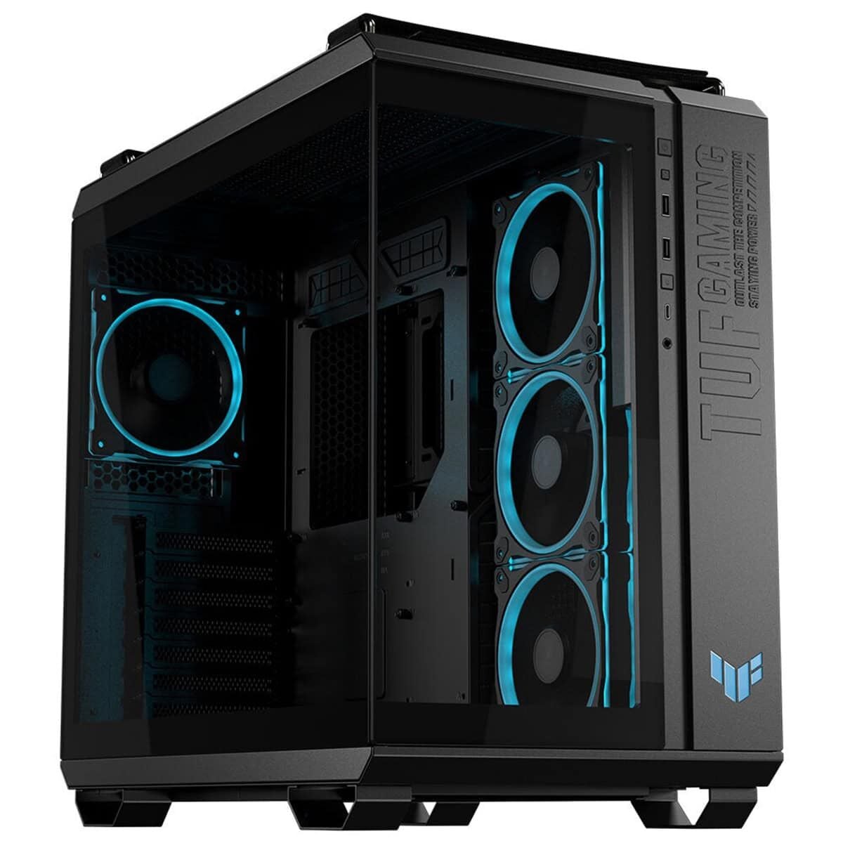 Asus TUF GAMING GT502 Siyah Horizon Temperli Cam ATX Mid Tower Fanlı ARGB  Kasa