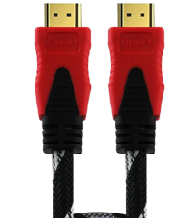 QPORT Q-HDMI153 HDMI 2.0 V 15 Metre 4K 60Hz Ultra HD Uzun Mesafe Görüntü ve Ses Aktarım Kablosu Altın Uçlu High Speed HDMI