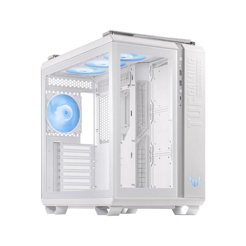 Asus TUF GAMING GT502 PLUS Beyaz Panaromik Temperli Cam ATX Mid Tower Fanlı Kasa