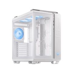 Asus TUF GAMING GT502 PLUS Beyaz Panaromik Temperli Cam ATX Mid Tower Fanlı Kasa