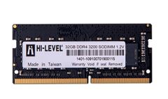 Hi-Level 32GB 3200MHz DDR4 CL22 SODIMM 1.2V Notebook Bellek (HLV-SOPC25600D4/32G)