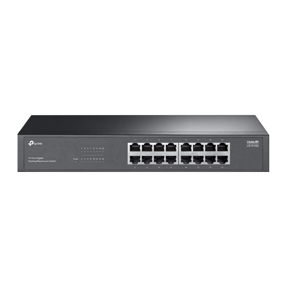 TP-Link LS1016G 16-Port 10/100/1000Mbps Masaüstü/Rackmount Metal Kasa Yönetilemez Switch