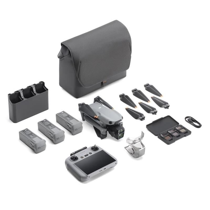 DJI Air 3S Fly More Combo 1″ CMOS 50 MP + 70 mm 48 MP Çift Kamera 4K/60 fps HDR Video 45 dk Uçuş – DJI RC2 Ekranlı Kumanda Resmi Distribütör Garantili