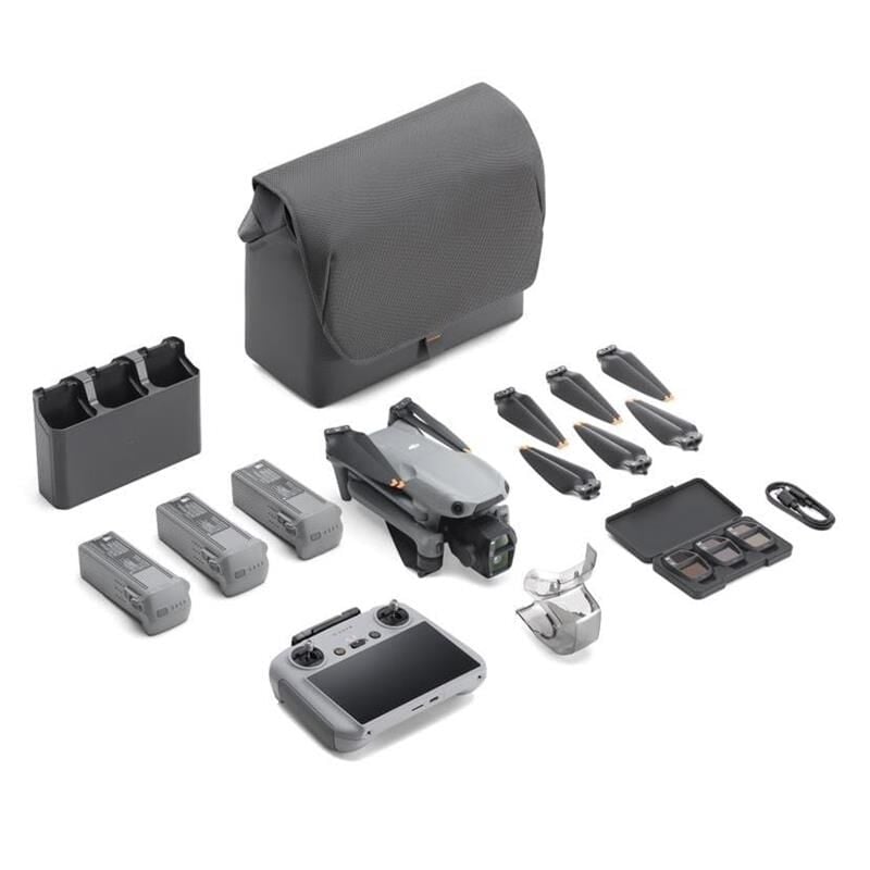 DJI Air 3S Fly More Combo 1″ CMOS 50 MP + 70 mm 48 MP Çift Kamera 4K/60 fps HDR Video 45 dk Uçuş – DJI RC2 Ekranlı Kumanda Resmi Distribütör Garantili