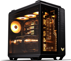 Asus TUF GAMING GT502 PLUS Siyah Panaromik Temperli Cam ATX Mid Tower Fanlı Kasa