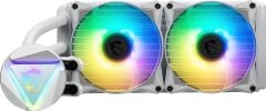 MSI MAG CORELIQUID 240R V2 WHITE 240 mm ARGB PWM Fanlı, 270° Dönebilen Blok, Entegre Radyatör Pompa, Intel LGA 1700/AMD AM5 Uyumlu Beyaz Sıvı CPU Soğutucu