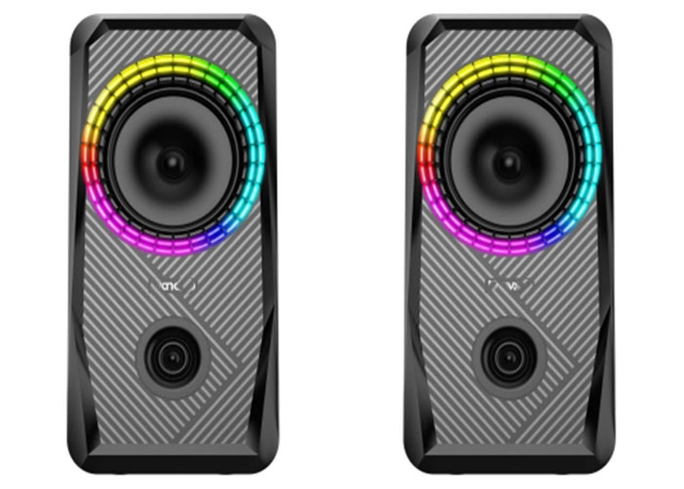 Mikado MD-S26 JOY 2.0 Multimedia USB RGB Işıklı Gaming Hoparlör Siyah
