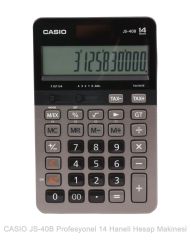 Casio JS-40B Profesyonel 14 Hane Masaüstü Hesap Makinesi
