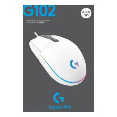 Logitech G G102 Lightsync Beyaz Oyuncu Mouse (910-005824)