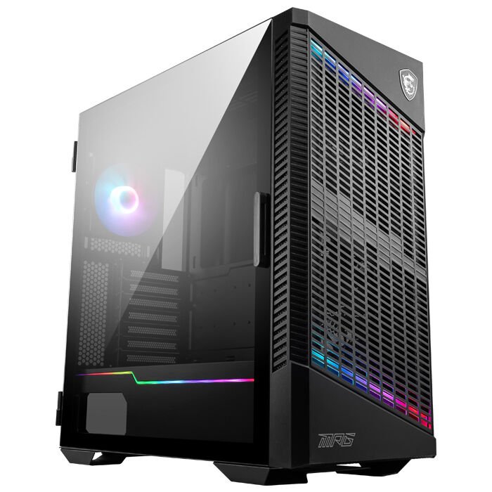 MSI MPG VELOX 100P AIRFLOW USB 3.2 Gen 1 Type‑A (2×), Gen 2×2 Type‑C (1×) 4×120 mm Fanlı ARGB Mid‑Tower ATX / E‑ATX / mATX / Mini‑ITX Siyah Kasa