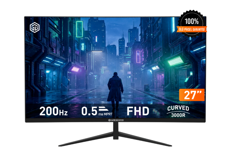 GameBooster LYRIS FF20 27 inç 200Hz 0.5ms FHD VA Panel 3000R Curved Gaming Monitör