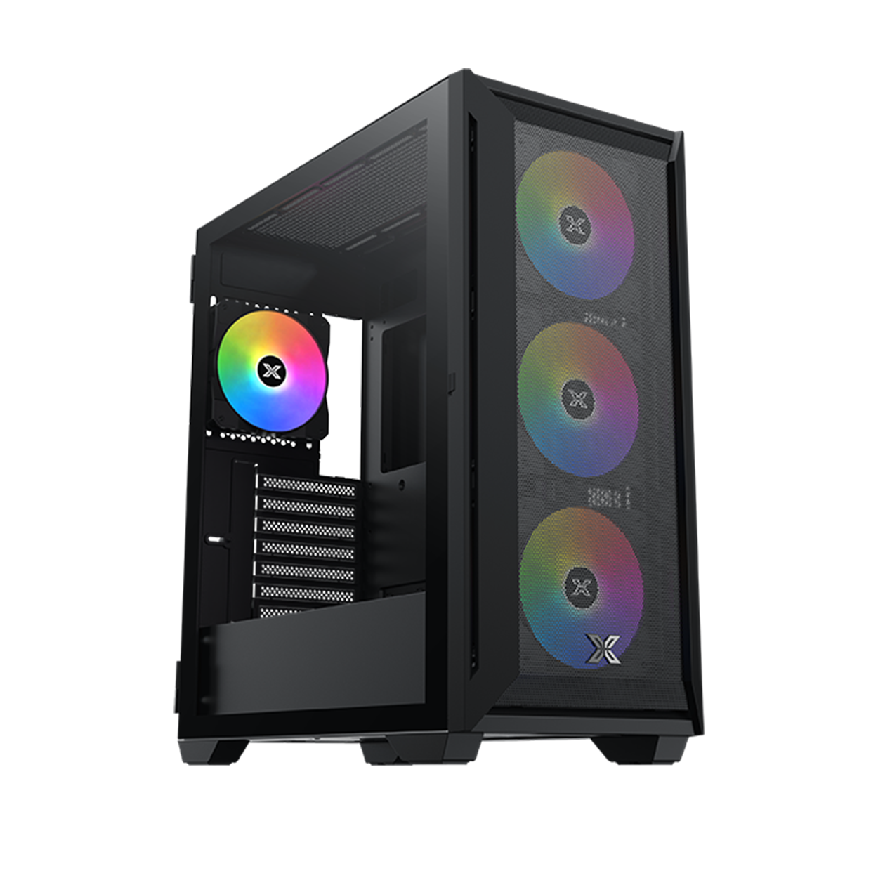 XIGMATEK 750W Master X II Pro Siyah ODIN II 4*12cm Z20F Fixed RGB Fan KASA