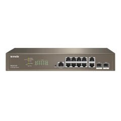 Tenda TEG5312F 8-Port Gigabit Ethernet 2-Port Gigabit Uplink 2-Port SFP Layer 3 Yönetilebilir Switch