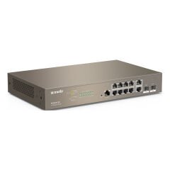 Tenda TEG5312F 8-Port Gigabit Ethernet 2-Port Gigabit Uplink 2-Port SFP Layer 3 Yönetilebilir Switch