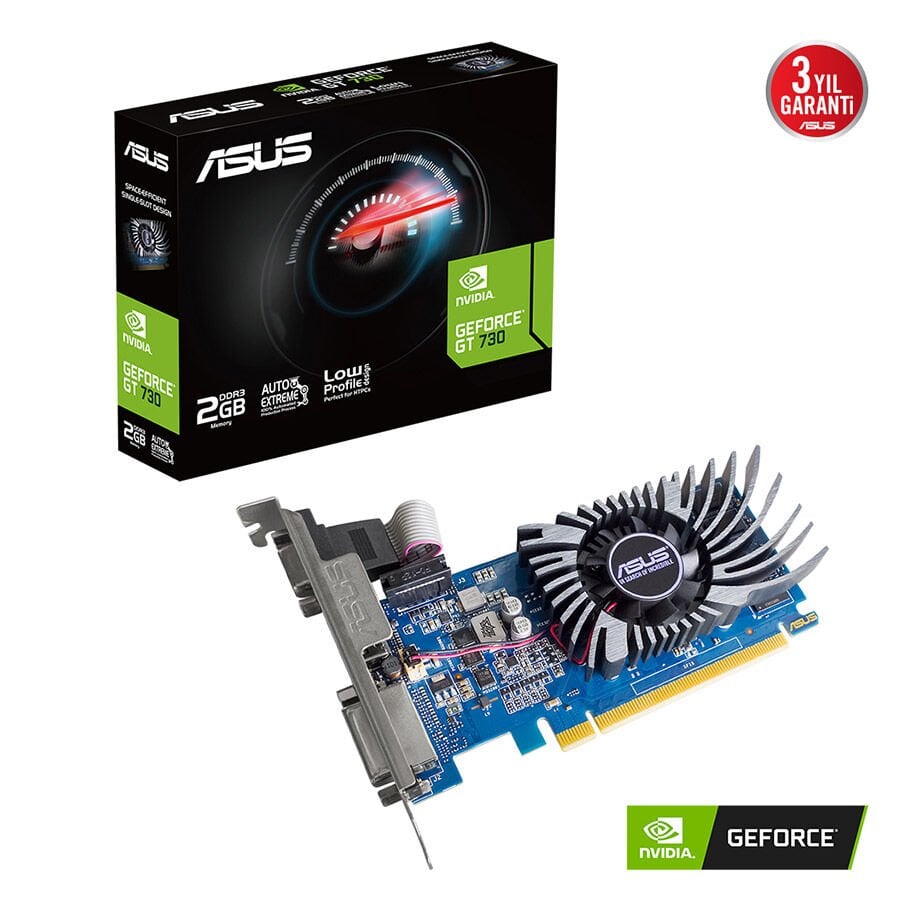 2 GB ASUS GT730-2GD3-BRK-EVO DDR3 128bit DVI HDMI VGA