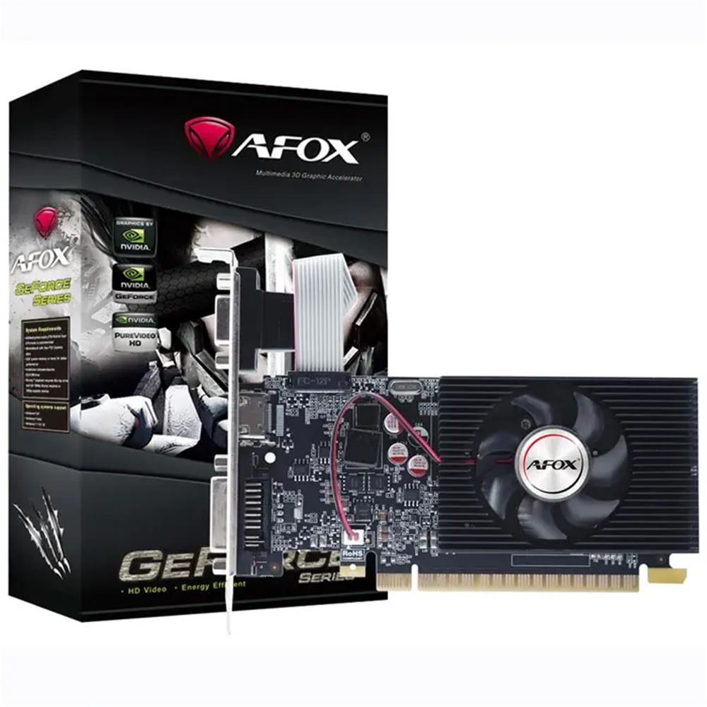 Afox GeForce GT 730 4GB DDR3 128‑Bit PCI‑Express 2.0 AF730‑4096D3L5 NVIDIA GeForce GT 730 700 MHz 1333 MHz Memory Clock HDMI DVI D‑Sub Low Profile