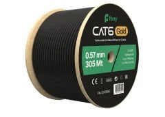 Feny FN-CAT690 CAT6 UTP 23AWG 0.57mm Çift Katmanlı (Double Jacket) Dış Ortam Network Kablosu - 305 Metre
