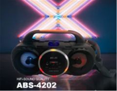 Portable ABS4202 Şarjlı Kumandalı SD-USB Bluetooth RGB Hoparlör