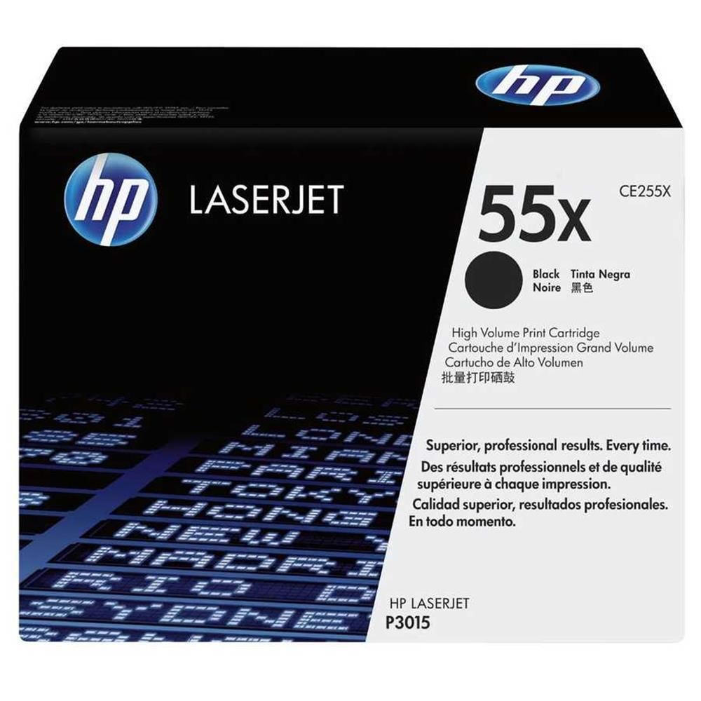 HP 55X Siyah Toner CE255X - 12.500 Sayfa Yüksek Kapasite