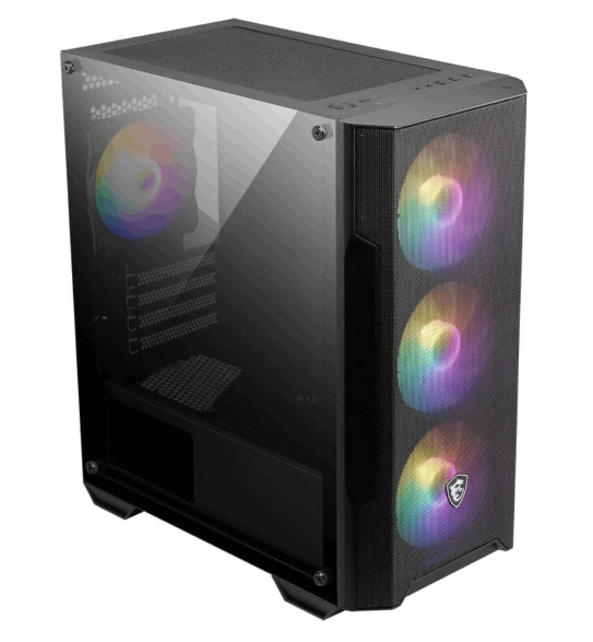 MSI MAG FORGE M100A Akrilik Yan Panel 4x120mm Auto-RGB Fan mATX Gaming Bilgisayar Kasası